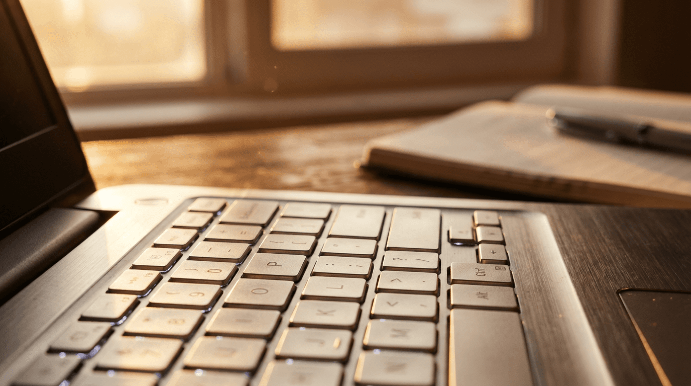 Secure online video therapy session on a laptop